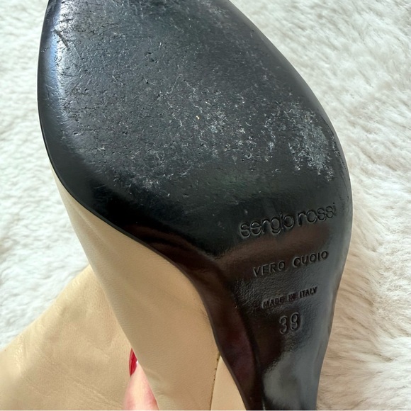 Sergio Rossi vintage women heeled boots size 39 Authentic - Picture 8 of 8